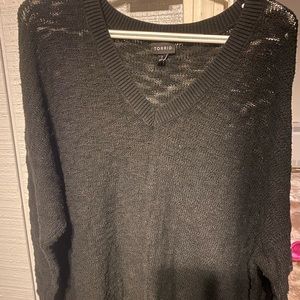 NWOT TORRID BLACK SWEATER SZ 2